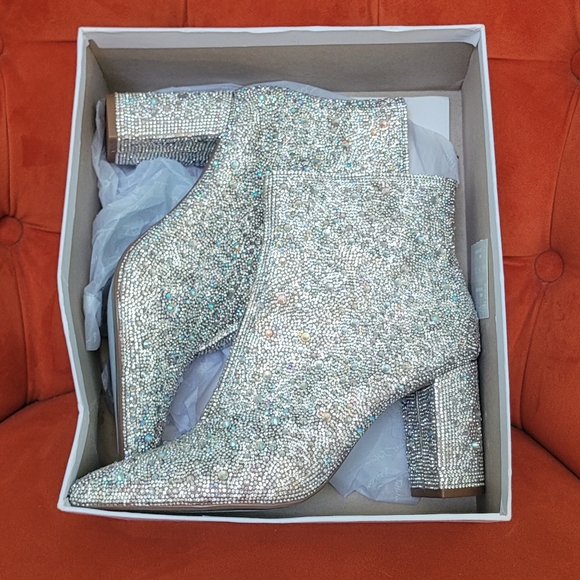 Betsey Johnson Cady Women's Boots Rhinestone Size 9.5W - Picture 6 of 14